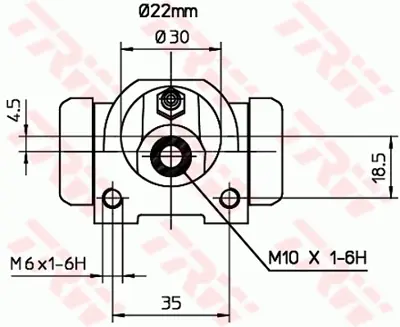 TRW BWF253 Fren Sılındırı Tıpo Tempra 22,00mm 