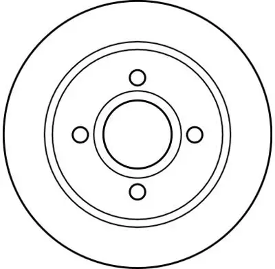 TRW DF2623 Arka Fren Dısk Aynası Mondeo I / Iı 1,6 / 1,8 / 1,8td / 2,0 / 2,5 92>00 Cougar 2,5 98>01 Hava Sogutm 
