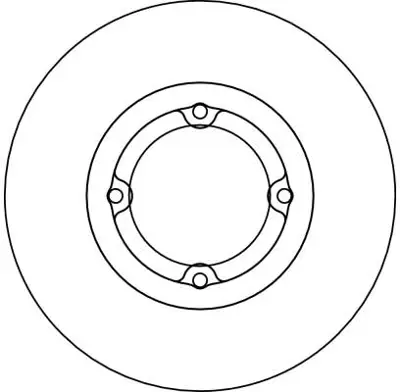 TRW DF4123 On Fren Dısk Aynası Havalı 236mm Matız 98> 