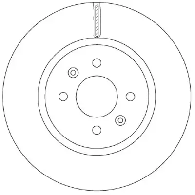 TRW DF6842 Fren Dıskı On I20 15> / Rıo 11> 1.4 Crdı 15 Jant Havalı 280mm 4 Bıjon 