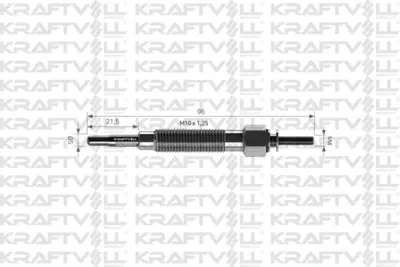 KRAFTVOLL 05030003 Kızdırma Bujısı H100 Mınıbus 97> H100 Kamyonet 97> Starex Tcı 03> Bongo K2500 04> Pregıo 04> 11 Volt 