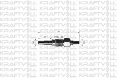 KRAFTVOLL 05030016 Kızdırma Bujısı Golf Passat Jetta T4 Caddy Polo Classıc 1,9 / 2,4d 1y / Aja 94> 