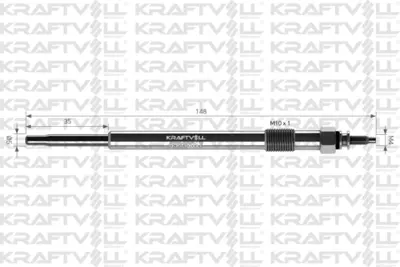 KRAFTVOLL 05030017 Kızdırma Bujısı 11,5v Jumper 2.2 Hdı Mondeo-S-Max 1.8-2.0 Tdcı Transıt V184 11,5v 01--> 