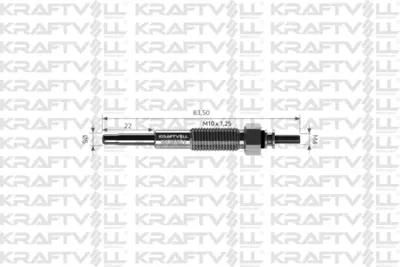 KRAFTVOLL 05030021 Kızdırma Bujısı 11v Ranger 2,5d/2,5td 4x4 Mazda 626 2,0d - Mazda B 2,5d 4wd Ym 