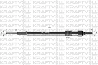 KRAFTVOLL 05030024 Isıtma Kızdırma Bujısı Boxer Iıı Jumper Iıı C81 110ps C96 130ps C110 150ps 12> V347 11>14 Custom-Ran 