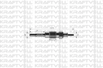 KRAFTVOLL 05030040 Kızdırma Bujısı 11v Clıo-Express-Megane 1,9d 