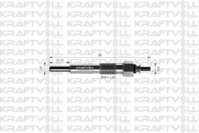 KRAFTVOLL 05030046 Kızdırma Bujısı 11v Astra-Combo-Corsa 1,5d/1,7d 