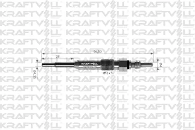 KRAFTVOLL 05030047 Kızdırma Bujısı 7v A3 A4 1,9 Tdı, 2,0 Tdı Avant Ibıza V 1,4 Tdı Leon 1,9 Tdı (1p1) Fabıa Roomster Su 