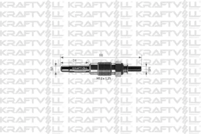 KRAFTVOLL 05030053 Kızdırma Bujısı 11v R 11 R19- R21 1.6-1.9 D Volvo 340 360 1.6d 