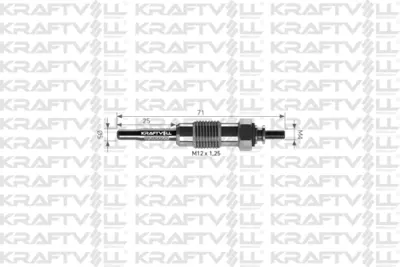 KRAFTVOLL 05030065 Kızdırma Bujısı 11v Bravo-Marea-Marengo  1.9 Td-2.4 Td 