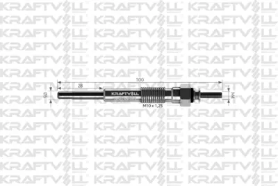 KRAFTVOLL 05030095 Kızdırma Bujısı 24v Coaster-Dyna-Hı Ace-Land Cruıser Cat Komatsu Bulldozer Power Shovel 4d 92-105 De 