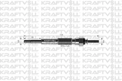 KRAFTVOLL 05030123 Kızdırma Bujısı 11v 4 Runner-Land Cruıser 3.0 D 