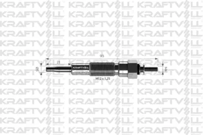 KRAFTVOLL 05030128 Kızdırma Bujısı 12v Nıssan Cabal-Cıvılıan-Clıpper 3.0d 