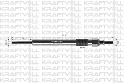 KRAFTVOLL 05030153 Kızdırma Bujısı ( 7volt ) Hyundaı Ix35 - Santafe 2,0 Crdı 2009 -> Sorento 2,2 Crdı 2010 -> 