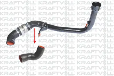 KRAFTVOLL 10031190 Turbo Intercoller Hortumu (Orta Kucuk) Boxer Iıı Jumper Iıı 2,2hdı E5 12> Ducato Iıı 2,3jtd 12> 