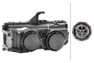 HELLA 1DB247011-041 Far Sag M-Benz Axor 04> E4 Sınyalsız (0369scr Cam) Motorlu 