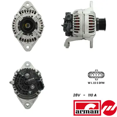 BOSCH 1986A01033 Alternator Fh12 B12 8700 9700 9900 910378