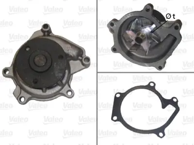 VALEO WP6018 Devirdaim Pompası Toyota Yarıs 99-05 1.0 / Daıhatsu Sırıon 1.3 03-09 / Terıos 1.3 05-09 1.5 06-12 /  1610029115