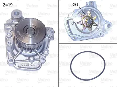 VALEO WP6020 Devirdaim Honda Cıvıc 1.4-1.6 2001-2006  (D16a Vtec) V-Tec 19200PLMA01