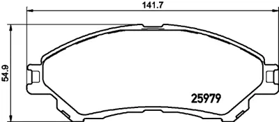 MANDO MBF015286 Fren Balatası On Suzukı Sx4 S-Cross 13-> Vıtara 15-> Sx4 S-Cross 2019-> 5581061M00