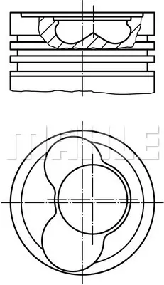 BEHR MAHLE 030PI00065102 Pıston+segman (80,01mm 0,50 (4 Silindir Motorun 1, 2, Pıstonlar) Caddy Iıı Golf Iv / V Bora Jetta Iı 38107065CN