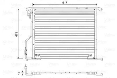 BEHR MAHLE AC 334 000S Klima Radyatoru W220 98>05 C215 99>06 R230 03>12 2205000054