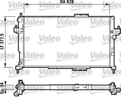 BEHR MAHLE CR 391 000S Motor Su Radyatoru Brazıng Y17dt Corsa C Combo C 1300233