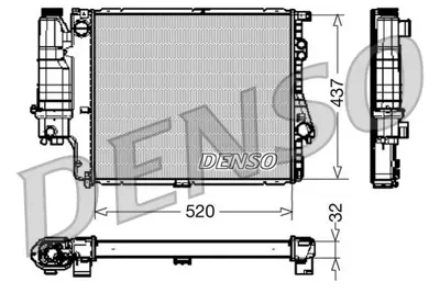 BEHR MAHLE CR 244 000P Motor Su Radyatoru Otm/Sanz (Klimalı)  Premıum Lıne Bmw E39 M52 96>98 1427153