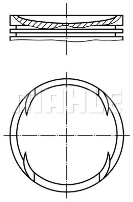 BEHR MAHLE 0014001 Pıston + Segman 0.25mm (M104, 90.15mm) W124 93>95 S124 93>96 C124 93>97 A124 93>98 W140 91>98 1040300018