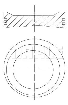 BEHR MAHLE 083PI00010102 Pıston Segman (0,50 Farklı 85,50mm) M43 B 19 3.18ı 118 Ps E36 E46 Z3 11251437176