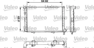 BEHR MAHLE CR 236 000S Motor Su Radyatoru (Klimasız / Manuel Sanzıman) W124 85>93 S124 85>93 1245000403