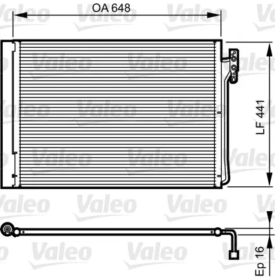 BEHR MAHLE  AC 937 000S Klima Radyatoru 306d1 M62 B44 Range Rover 3 Vogue L322 02>15 JRW000020