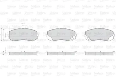 BRAXIS AA0740 On Fren Dısk Balata Mıtsubıshı Fuso Canter 3,0dt 3,9dt 4,9dt Fe711 Fe730 06>10 MK528944