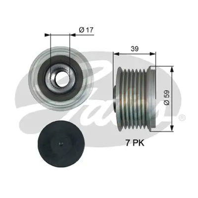 GATES OAP7189 Alternator Rulmanı Nıssan Navara 3.0dcı 4wd 10 Qashqaı 1.6 07 