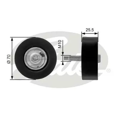 GATES T36200 Alternator Gergı Rulmanı Focus 1.8 16v 2.0 16v (98 04) Connect 1.8 16v (02 ) / (Saptırma Makarası) 1134084