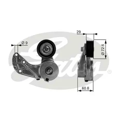 GATES T38317 Gergı Makarası Touareg 3,2 V6 02 06 3,6 V6 Fsı 04>10> Q7 3,6 Fsı 05>10 Phaeton Cayenne 022145299E