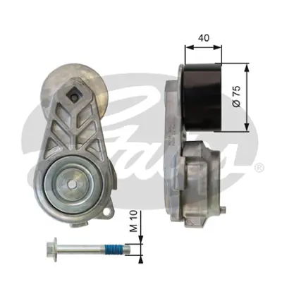 GATES T38726 Alternator Gergı Rulmanı Kerax-Premıum 05> Dxı 11-13/ Fh Iı-Fh 440 05> Fm 05> Fmx 10> Fmx Iı 13> 20739751