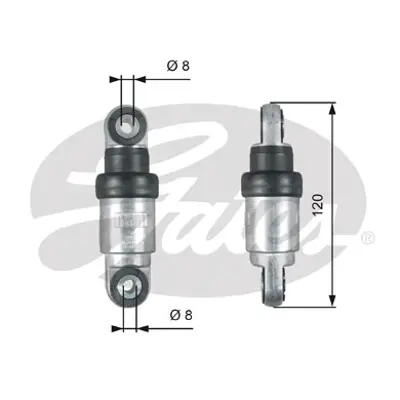 GATES T39215 V Kayıs Tıtresım Amortısoru Bmw E39 E46 11282247226