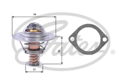 GATES TH22689G1 Termostat (89c) Astra G H Corsa C 1.7 Cdtı 1338075