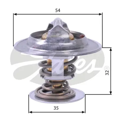 GATES TH26590G1 Termostat 90c Volvo C70 (97 05) S40 (95 03) S60 (00 10) S70 (97 00) S80 (98 06) V40 V70 Laguna Safra 2716645