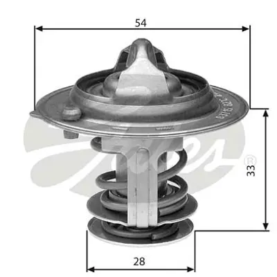 GATES TH29888G1 Termostat Hyundaı Elantra 1.8 Cvvt 11 I40 2.0 Cvvt 11 Matrıx 1.6 (01 11) 2550026100