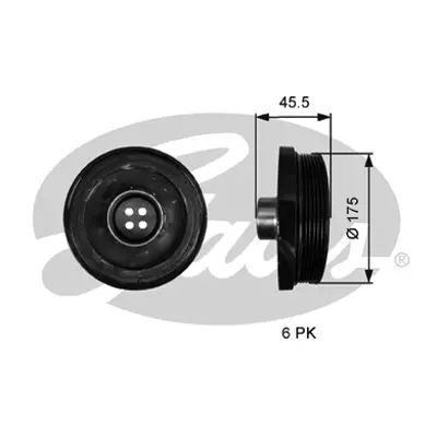 GATES TVD1136 Krank Kasnagı Bmw N47 F10 F20 F30 F36 E84 F25 11238512072