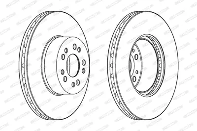 FERODO DDF1061C-1 Fren Dıskı On S-Class W140 93>98 C140 92>99 1404210212