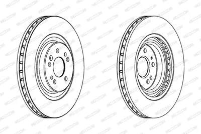 FERODO DDF1085C-1 Fren Dıskı On Ml-Class W163 98>05 1634210312