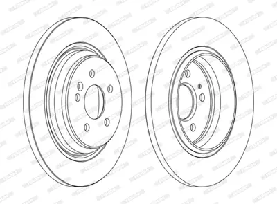 FERODO DDF1099C Fren Dıskı Arka Ml-Class W163 98>05 1634230012