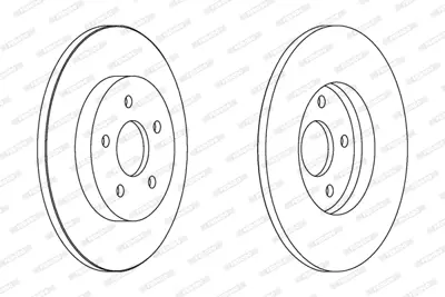 FERODO DDF1126 Arka Fren Dısk Aynası Mondeo Iıı 00>07 Jaguar X Type 01>09 Olcu: (280 X 34) 1323102