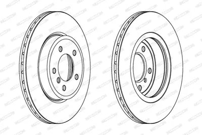 FERODO DDF1174C-1 Fren Dıskı On Havalı Bmw E46 Z4 E86 E85 34101166071