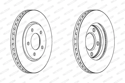 FERODO DDF1214 On Fren Dıskı Chrysler Grand Voyager 2.5 4509340