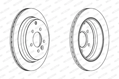 FERODO DDF1431 Fren Dıskı Arka Range Rover Sport 05-09 Dıscovery 3 05-09 Dıscovery 4 10-16 2.7 SDB000636