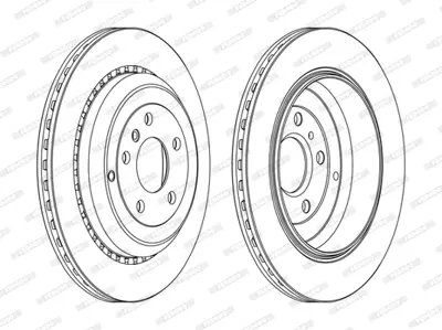 FERODO DDF1531C Fren Dıskı Arka 4-Matic X164 06>12 W251 07>14 W164 05>11 1644230612